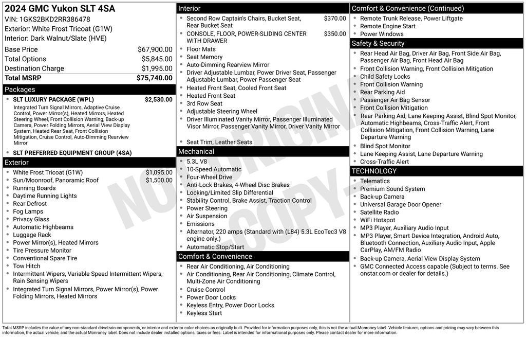 2024 GMC Yukon SLT