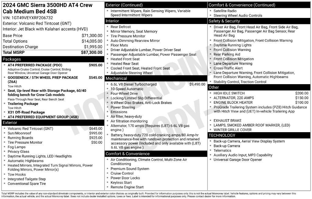 2024 GMC Sierra 3500 HD AT4