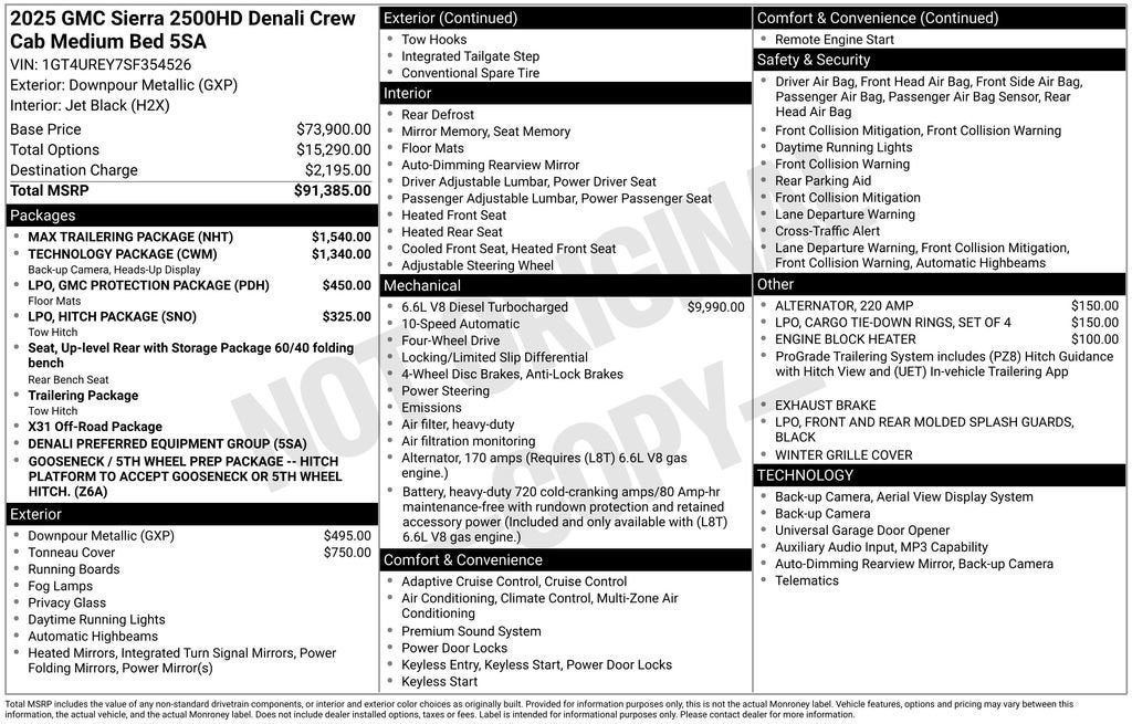 2025 GMC Sierra 2500 HD Denali