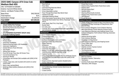 2025 GMC Canyon AT4