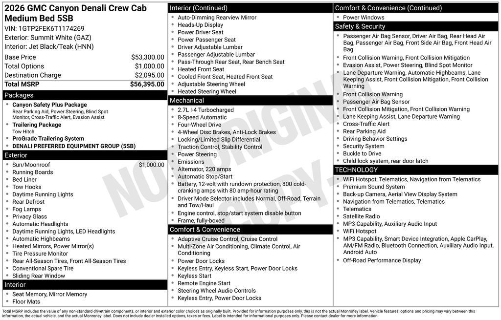 2026 GMC Canyon Denali