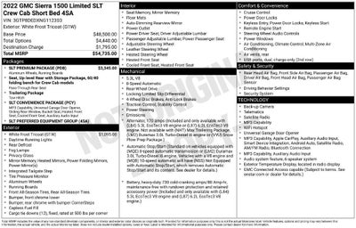 2022 GMC Sierra 1500 Limited SLT