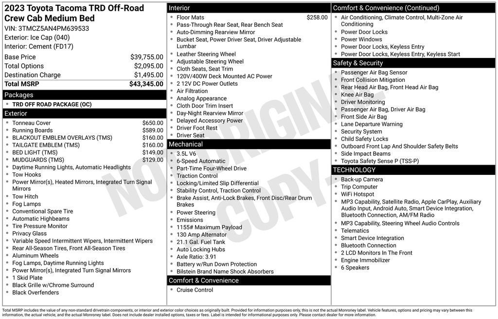 2023 Toyota Tacoma TRD Sport