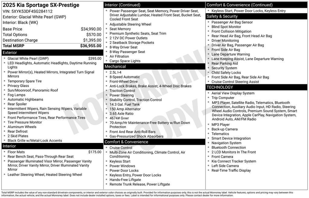 2025 Kia Sportage SX-Prestige