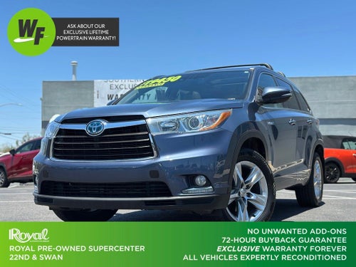 2015 Toyota Highlander Hybrid Limited Platinum