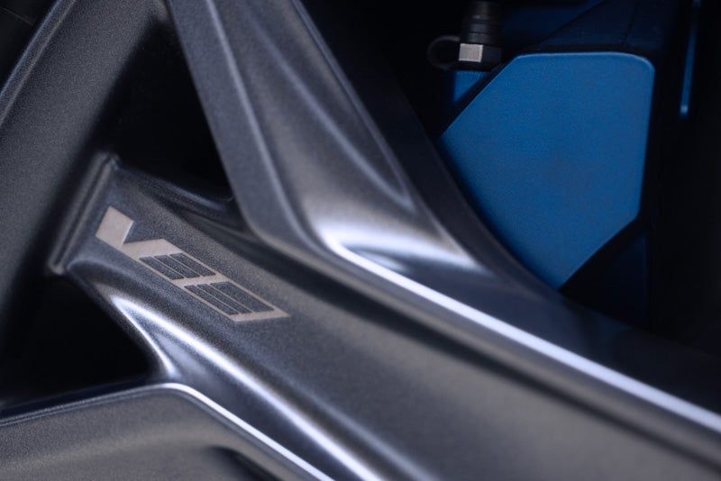 Close-up of the 2026 OPTIQ-V Brembo Performance Front Brakes | Cadillac of Tucson in Tucson AZ