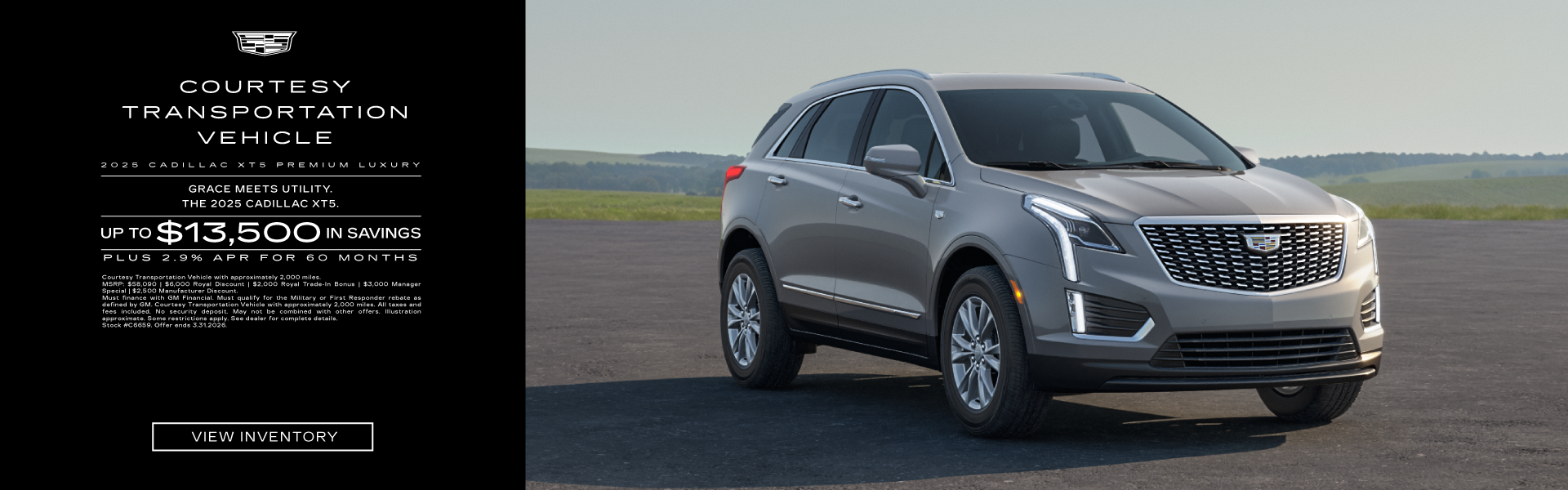 2025 Cadillac XT5 Premium Luxury – Up to $13,500 Off.